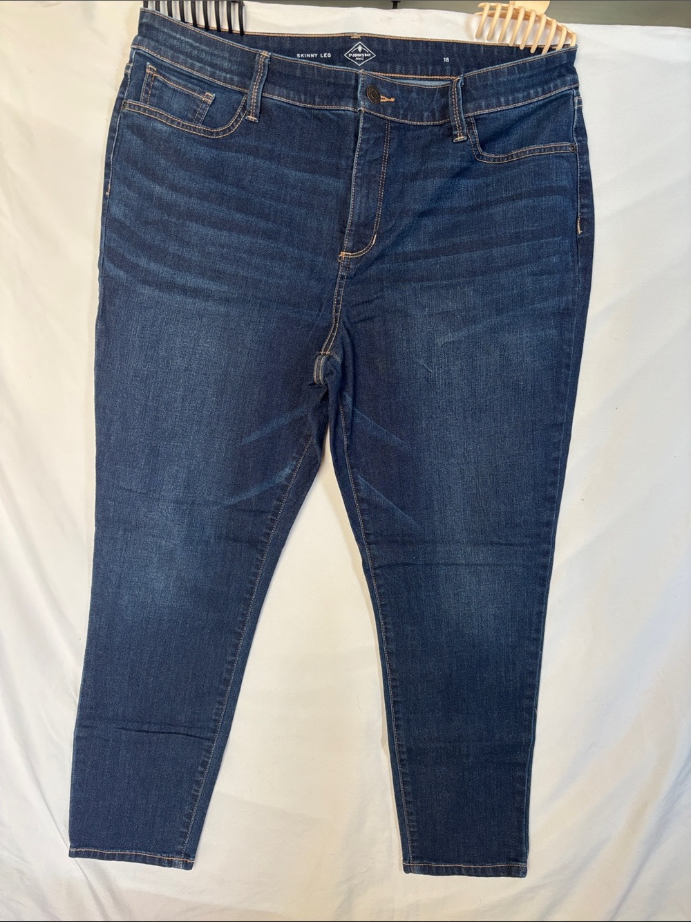 St. John's Bay Dark Blue Skinny Jeans - Women's